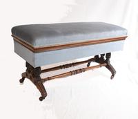 Antique French Stool Window Seat Storage Box Gillows c.1880 (3 of 11) Antique French Stool Window Seat Storage Box Gillows c.1880 (3 of 11)