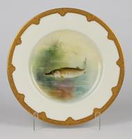 Royal Worcester Hand Painted Cabinet Plate with A Pike by George B Johnson Dated 1921 (12 of 14) Royal Worcester Hand Painted Cabinet Plate with A Pike by George B Johnson Dated 1921 (12 of 14)