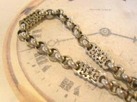 Antique Pocket Watch Chain 1890s Victorian Large Silver Nickel Fancy Link Albert (5 of 12) Antique Pocket Watch Chain 1890s Victorian Large Silver Nickel Fancy Link Albert (5 of 12)