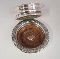 Pair of Victorian Silver Plated Coasters (5 of 5) Pair of Victorian Silver Plated Coasters (5 of 5)
