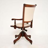 Antique Victorian Mahogany Swivel Desk Chair (9 of 10) Antique Victorian Mahogany Swivel Desk Chair (9 of 10)