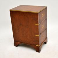 Burr Elm Military Campaign Style Side Chest (8 of 11) Burr Elm Military Campaign Style Side Chest (8 of 11)