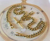 Antique Pocket Watch Chain 1890s Victorian large Brass Double Albert With T Bar (3 of 12) Antique Pocket Watch Chain 1890s Victorian large Brass Double Albert With T Bar (3 of 12)