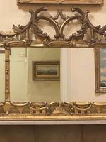 Late 19th Century Ornately Carved Giltwood 3-Section Overmantel Mirror (5 of 6) Late 19th Century Ornately Carved Giltwood 3-Section Overmantel Mirror (5 of 6)