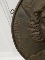 19th Century Cast Iron Portrait Plaque of Christoper Columbus 1451-1506 (2 of 7) 19th Century Cast Iron Portrait Plaque of Christoper Columbus 1451-1506 (2 of 7)