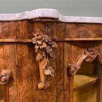 Spectacular Burr Walnut Serpentine Antique Credenza (7 of 7) Spectacular Burr Walnut Serpentine Antique Credenza (7 of 7)