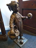 A Bronze Of A Young Girl With A Basket Full Of Apples (7 of 7) A Bronze Of A Young Girl With A Basket Full Of Apples (7 of 7)