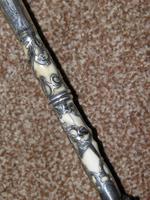 Antique Solid Silver Intricate Detailed Handled Umbrella W/Black Canopy "A.J.H" (11 of 18) Antique Solid Silver Intricate Detailed Handled Umbrella W/Black Canopy "A.J.H" (11 of 18)