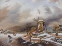 Oil on Board Dutch Landscape Artist Thomassini (10 of 10) Oil on Board Dutch Landscape Artist Thomassini (10 of 10)