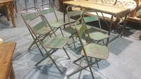Six Metal Folding Dining Chairs (5 of 6) Six Metal Folding Dining Chairs (5 of 6)