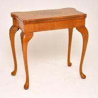 Antique Queen Anne Style Burr Walnut Card Table (2 of 11) Antique Queen Anne Style Burr Walnut Card Table (2 of 11)