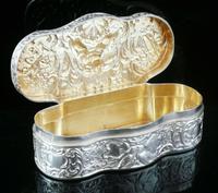 Sterling Silver Snuff Box Berthold Muller, London Import 1895 Antique