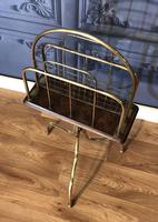 Victorian Brass & Oak Revolving Paper Rack by William Tonks (6 of 7) Victorian Brass & Oak Revolving Paper Rack by William Tonks (6 of 7)
