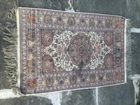 Antique Mughal Kashmir Wool Carpet (7 of 8) Antique Mughal Kashmir Wool Carpet (7 of 8)