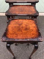 Antique Burr Walnut Nest of 3 Tables (7 of 8) Antique Burr Walnut Nest of 3 Tables (7 of 8)