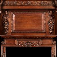 Grand Antique 19th Century Carved Walnut Fire Surround Provenance Castle Levan Manor (2 of 6) Grand Antique 19th Century Carved Walnut Fire Surround Provenance Castle Levan Manor (2 of 6)