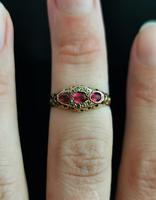 Antique Ruby Paste & Diamond Ring, 9ct Gold (12 of 13) Antique Ruby Paste & Diamond Ring, 9ct Gold (12 of 13)