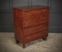 Genuine Victorian Mahogany Military Chest Genuine Victorian Mahogany Military Chest