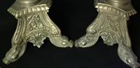Pair of Tall Victorian Gilt Brass Column Candlesticks (4 of 4) Pair of Tall Victorian Gilt Brass Column Candlesticks (4 of 4)