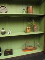 Antique Black Painted Bookcase Dresser Cabinet with Glazed Top, Lockable, Gothic (8 of 14) Antique Black Painted Bookcase Dresser Cabinet with Glazed Top, Lockable, Gothic (8 of 14)