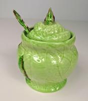 1930s Carlton Ware 'Foxglove' Design Lidded Pot with Spoon (2 of 9) 1930s Carlton Ware 'Foxglove' Design Lidded Pot with Spoon (2 of 9)