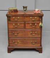 Small Georgian Mahogany Bachelors Writing Chest of Drawers with Provenance (3 of 24) Small Georgian Mahogany Bachelors Writing Chest of Drawers with Provenance (3 of 24)