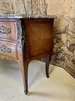 19th Century French Inlaid Commode with Marble Top (6 of 6) 19th Century French Inlaid Commode with Marble Top (6 of 6)