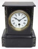 Antique French Slate & Marble Mantel Clock 8 Day Mantle Clock (9 of 9) Antique French Slate & Marble Mantel Clock 8 Day Mantle Clock (9 of 9)