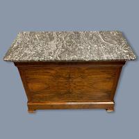 Figured Walnut Marble Top Commode (9 of 9) Figured Walnut Marble Top Commode (9 of 9)