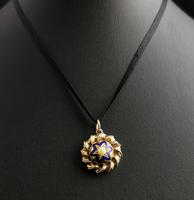 Victorian Gold Blue Enamel Star Locket, Split Pearl (8 of 13) Victorian Gold Blue Enamel Star Locket, Split Pearl (8 of 13)