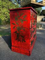 Antique Lacquered Chinoiserie Chest of Drawers (4 of 11) Antique Lacquered Chinoiserie Chest of Drawers (4 of 11)