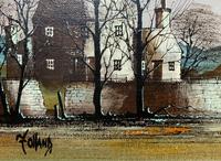 Ronald Folland (1932-1999) Original Signed Winter Village Landscape Oil Painting (7 of 12) Ronald Folland (1932-1999) Original Signed Winter Village Landscape Oil Painting (7 of 12)
