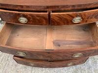 Regency Flame Mahogany Bow Front Chest of Drawers (9 of 17) Regency Flame Mahogany Bow Front Chest of Drawers (9 of 17)