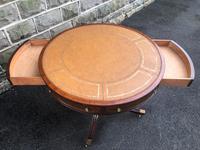 Mahogany Leather Top Drum Table (8 of 9) Mahogany Leather Top Drum Table (8 of 9)
