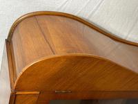Art Deco Walnut Curved Bookcase Display Storage Cabinet (10 of 29) Art Deco Walnut Curved Bookcase Display Storage Cabinet (10 of 29)