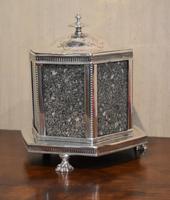 Fine Victorian Silver Plate Biscuit Box or Barrel (3 of 9) Fine Victorian Silver Plate Biscuit Box or Barrel (3 of 9)