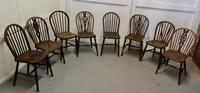 Collection of 8 Beech & Elm Country Windsor Chairs (12 of 12) Collection of 8 Beech & Elm Country Windsor Chairs (12 of 12)
