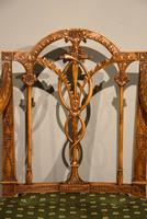 19th Century Carved Armchair in Satin Birch & Satinwood (6 of 7) 19th Century Carved Armchair in Satin Birch & Satinwood (6 of 7)