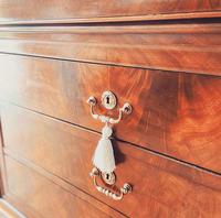 Flamed Mahogany Chest of Drawers / Sideboard / Commode with Marble (7 of 8) Flamed Mahogany Chest of Drawers / Sideboard / Commode with Marble (7 of 8)