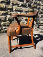 Antique Walnut & Leather Desk Chair (5 of 8) Antique Walnut & Leather Desk Chair (5 of 8)