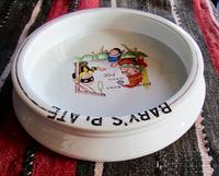 Punch & Judy Design, Baby Plate Titled "Please Don't Hang Me", (3 of 4) Punch & Judy Design, Baby Plate Titled "Please Don't Hang Me", (3 of 4)