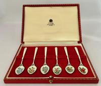 Mappin & Webb Enamel on Silver Spoons (8 of 8) Mappin & Webb Enamel on Silver Spoons (8 of 8)