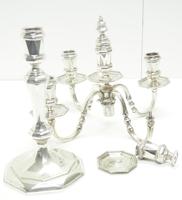 English Solid Silver Centre Piece Candelabra, Super Design Fresh and Clean Art Deco c.1930 (10 of 12) English Solid Silver Centre Piece Candelabra, Super Design Fresh and Clean Art Deco c.1930 (10 of 12)