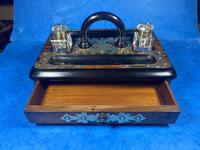 Victorian Brassbound Walnut Inkstand (15 of 16) Victorian Brassbound Walnut Inkstand (15 of 16)