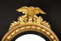 Regency Period Convex Mirror Surmounted with a Small Carved Eagle (3 of 4) Regency Period Convex Mirror Surmounted with a Small Carved Eagle (3 of 4)