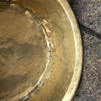 18th Century Brass Cream Pan - Log Bin (6 of 7) 18th Century Brass Cream Pan - Log Bin (6 of 7)
