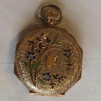 Antique 14ct Gold Cased, Enamel-decorated, Ladies Watch (2 of 12) Antique 14ct Gold Cased, Enamel-decorated, Ladies Watch (2 of 12)