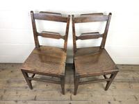 Pair of Welsh Oak Bar Back Farmhouse Chairs (5 of 15) Pair of Welsh Oak Bar Back Farmhouse Chairs (5 of 15)