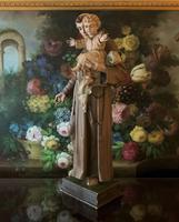 Bohumil Kafka RARE Carved Statue Sculpture St Anthony & Jesus (30 of 32) Bohumil Kafka RARE Carved Statue Sculpture St Anthony & Jesus (30 of 32)