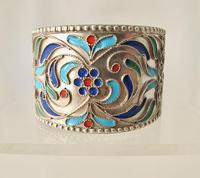 Pretty Imperial Russian Silver & Cloisonné Napkin Ring Moscow c.1890 (2 of 6) Pretty Imperial Russian Silver & Cloisonné Napkin Ring Moscow c.1890 (2 of 6)